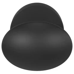 Bouton de porte double ovale GoodHome noir Ø. 65mm x l.45 x H. 66mm