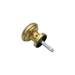 Bouton de porte tournant en laiton D60 mm avec carré d'expansion 7 ou 8 mm - lot de 6 boutons
