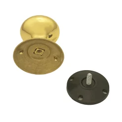 Bouton fixe en Laiton de tirage de porte D70 mm Laiton poli- lot de 6 boutons