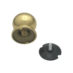Bouton fixe de tirage de porteLot de 6 D70 mm en Laiton avec système de fixation