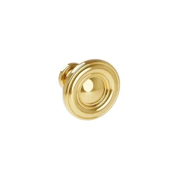 Bouton pour meuble Diamètre 31 en zamac Gold plate
