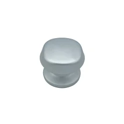 Bouton tirant de porte fixe D70 mm en aluminium Gris argent - breveté