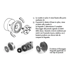 Bouton tirant de porte fixe D70 mm en aluminium Gris argent - breveté
