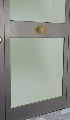 Bouton tirant de porte fixe D70 mm en aluminium Bronze satiné - breveté - lot de 6 boutons