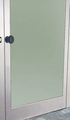 Bouton tirant de porte fixe D60 mm en aluminium Marron foncé - breveté