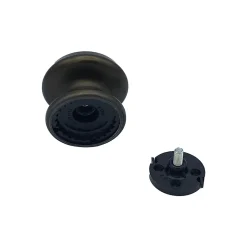 Bouton tirant de porte fixe D80 mm en aluminium Marron foncé - breveté - lot de 6 boutons
