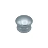Bouton tirant de porte fixe D80 mm en aluminium Argent poli - breveté - lot de 6 boutons
