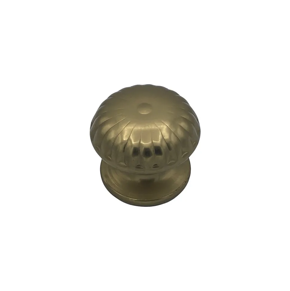 Bouton tirant de porte fixe D70 mm en aluminium Bronze poli - breveté .