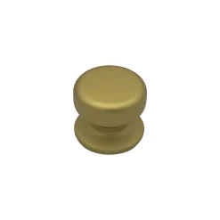 Bouton tirant de porte fixe D70 mm en aluminium Or satiné - breveté