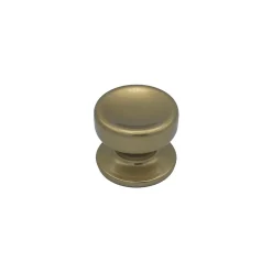 Bouton tirant de porte fixe D70 mm en aluminium Bronze poli - breveté - lot de 6 boutons