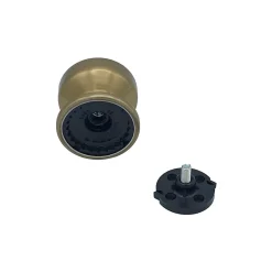 Bouton tirant de porte fixe D70 mm en aluminium Bronze poli - breveté - lot de 6 boutons
