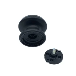 Bouton tirant de porte fixe D80 mm en aluminium Noir - breveté