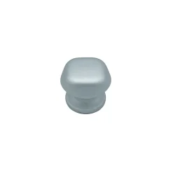 Bouton tirant de porte fixe D60 mm en aluminium Gris argent - breveté