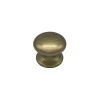 Bouton tirant de porte fixe D70 mm en aluminium Bronze poli - breveté - lot de 6 boutons