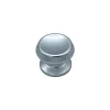 Bouton tirant de porte fixe D70 mm en aluminium Argent poli - breveté - lot de 6 boutons