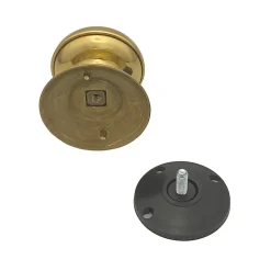 Bouton tirant de porte fixe en laiton D70 mm Laiton poli