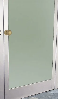 Bouton tirant de porte fixe D50 mm en aluminium Bronze poli - breveté