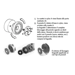 Bouton tirant de porte fixe D50 mm en aluminium Bronze poli - breveté
