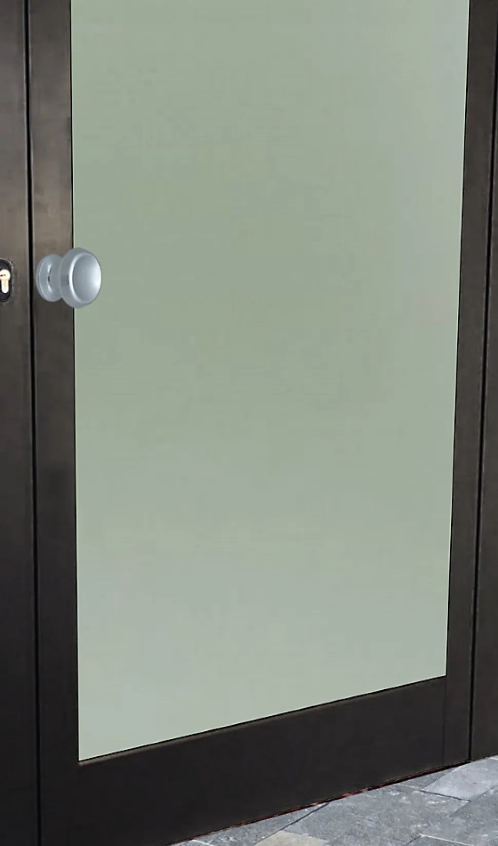 Bouton tirant de porte fixe D60 mm en aluminium Argent poli - breveté - lot de 6 boutons