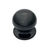 Bouton tirant de porte fixe D70 mm en aluminium NOIR RAL 9005 - breveté - lot de 6 boutons
