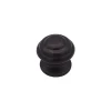Bouton tirant de porte fixe D70 mm en aluminium Marron foncé - breveté