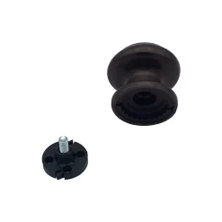Bouton tirant de porte fixe D70 mm en aluminium Marron foncé - breveté