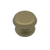 Bouton tirant de porte fixe D80 mm en aluminium Bronze satiné - breveté