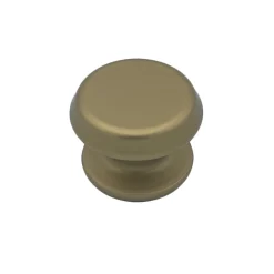 Bouton tirant de porte fixe D80 mm en aluminium Bronze satiné - breveté