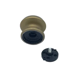 Bouton tirant de porte fixe D80 mm en aluminium Bronze satiné - breveté