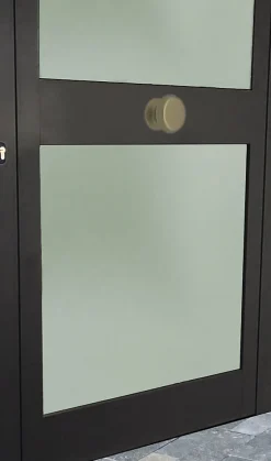 Bouton tirant de porte fixe D80 mm en aluminium Bronze satiné - breveté