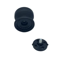 Bouton tirant de porte fixe D70 mm en aluminium Noir - breveté
