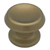 Bouton tirant de porte fixe D60 mm en aluminium Bronze satiné - breveté - lot de 6 boutons