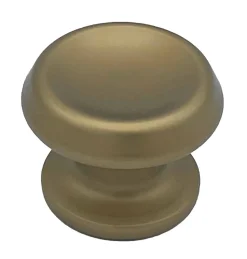 Bouton tirant de porte fixe D60 mm en aluminium Bronze satiné - breveté - lot de 6 boutons
