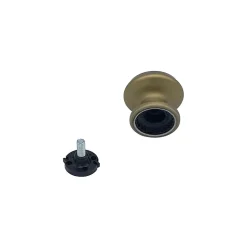 Bouton tirant de porte fixe D60 mm en aluminium Bronze satiné - breveté - lot de 6 boutons
