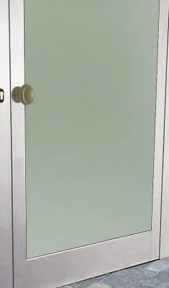 Bouton tirant de porte fixe D60 mm en aluminium Bronze satiné - breveté - lot de 6 boutons