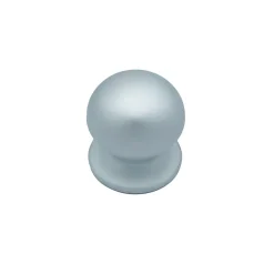 Bouton tirant de porte fixe D70 mm en aluminium Gris argent - breveté