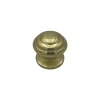 Bouton tirant de porte fixe D70 mm en aluminium Or poli - breveté - lot de 6 boutons