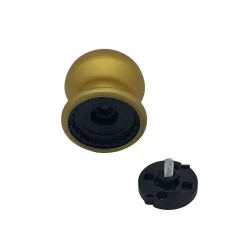 Bouton tirant de porte fixe D70 mm en aluminium Or satiné - breveté