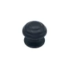 Bouton tirant de porte fixe D80 mm en aluminium Noir - breveté