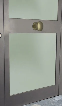 Bouton tirant de porte fixe D70 mm en aluminium Bronze poli - breveté