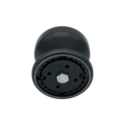 Bouton tirant de porte fixe D70 mm en aluminium NOIR RAL 9005 - breveté - lot de 6 boutons