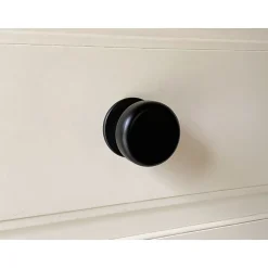 Bouton tirant de porte fixe D70 mm en aluminium NOIR RAL 9005 - breveté - lot de 6 boutons