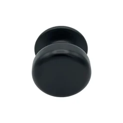 Bouton tirant de porte fixe D70 mm en aluminium NOIR RAL 9005 - breveté - lot de 6 boutons