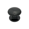 Bouton tirant de porte fixe D70 mm en aluminium NOIR RAL 9005 - breveté - lot de 6 boutons