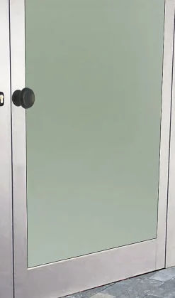 Bouton tirant de porte fixe D60 mm en aluminium Marron foncé - breveté