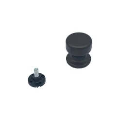 Bouton tirant de porte fixe D50 mm en aluminium Marron foncé - breveté