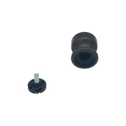 Bouton tirant de porte fixe D50 mm en aluminium Marron foncé - breveté