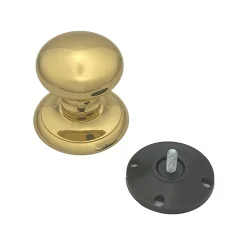 Bouton tirant de porte fixe en laiton D70 mm Laiton poli