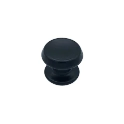Bouton tirant de porte fixe D70 mm en aluminium Noir - breveté