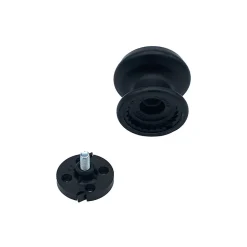 Bouton tirant de porte fixe D70 mm en aluminium Noir - breveté